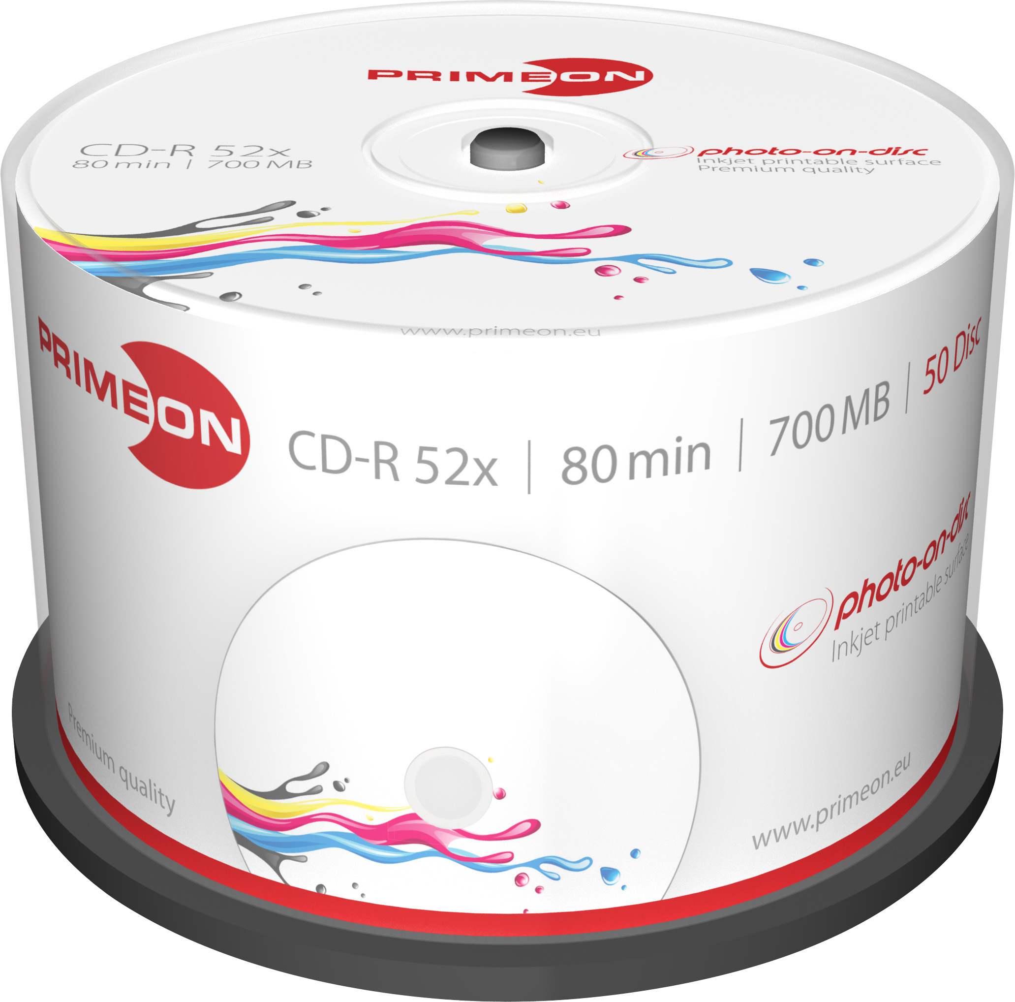 Primeon CD-R InkJet 50er Spindel 2761105