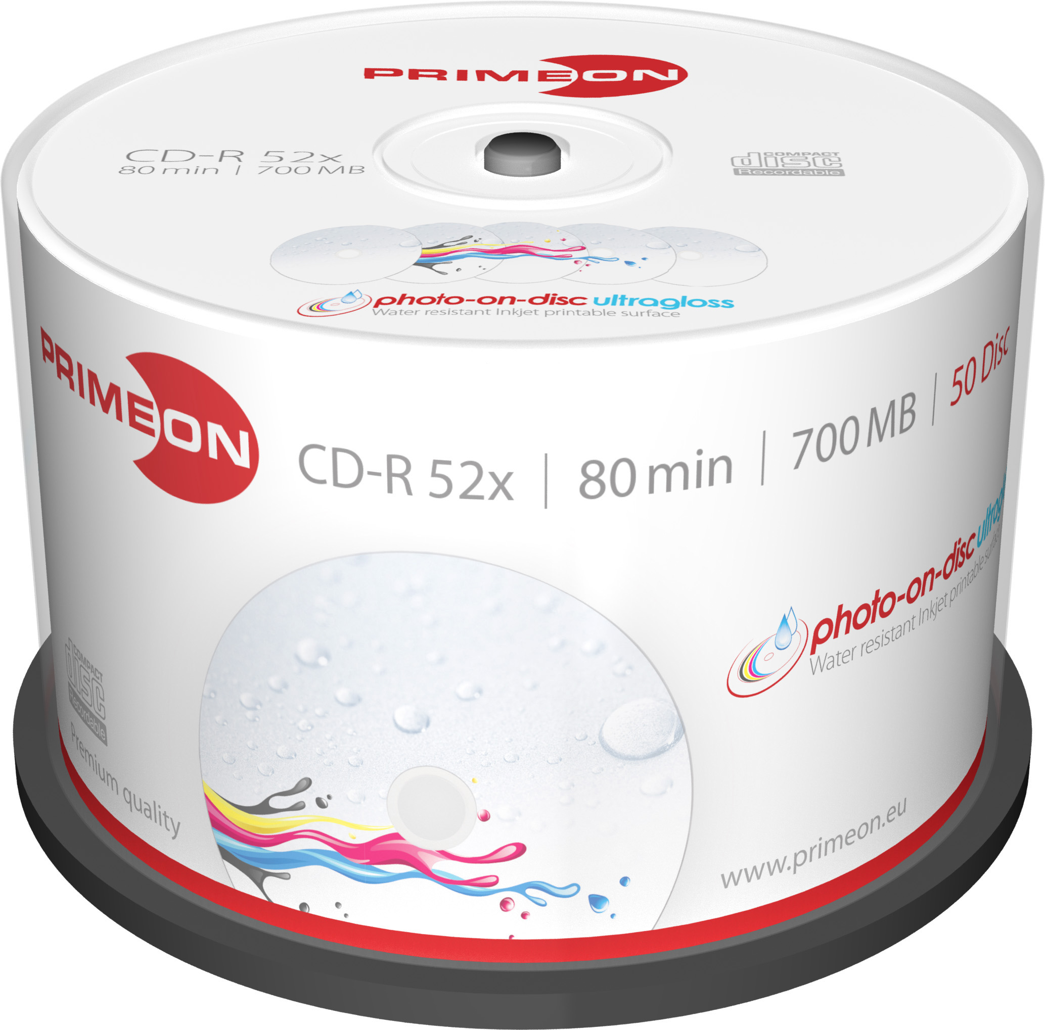 Primeon CD-R InkJet 2761109 50er Spindel